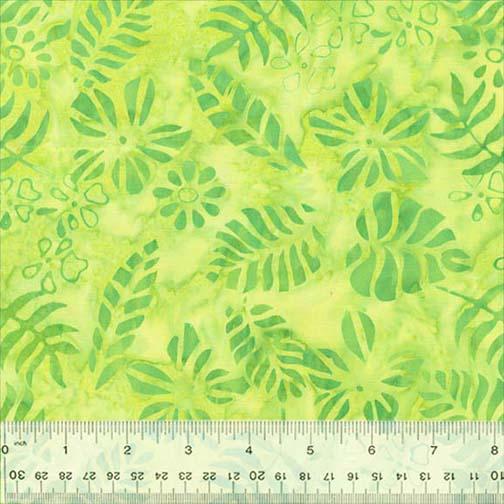 Bright Summer Tropical Leaves Lime - 3474Q - X - Anthology Fabrics - Nebraska Quilt Company - F06648