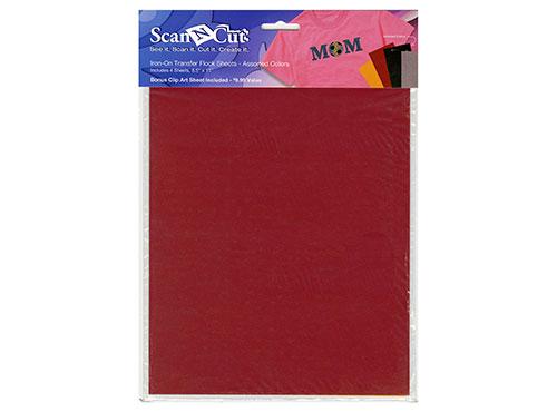Brother ScanNCutIron On Sheets Flocked 4 Colors - Nebraska Quilt Company - ACATFL01