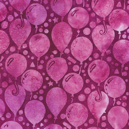 Celebrate Balloons Pink Magenta - 122262185 - Island Batik - Nebraska Quilt Company - F04717
