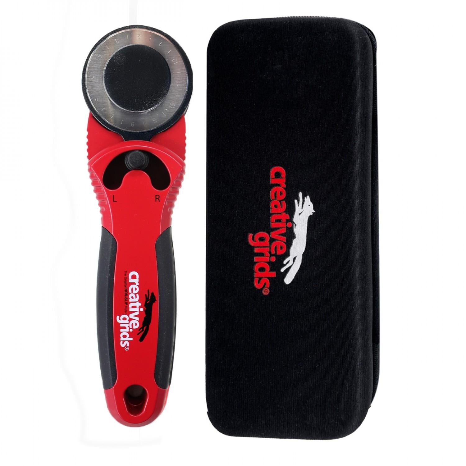 Creative Grids 45mm Rotary Cutter with EVA Case - Nebraska Quilt Company - N02373