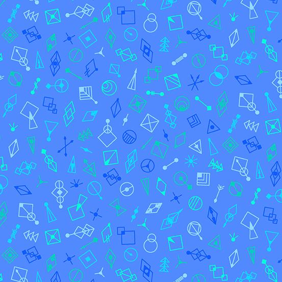 Deco Glo II Talisman Blueberry Glitter - CS - 787 - B - Andover Fabrics - Nebraska Quilt Company - F05136