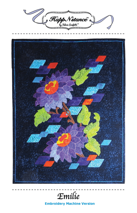 Emilie Machine Embroidery Pattern - Nebraska Quilt Company - Emilie Machine Embroidery Pattern