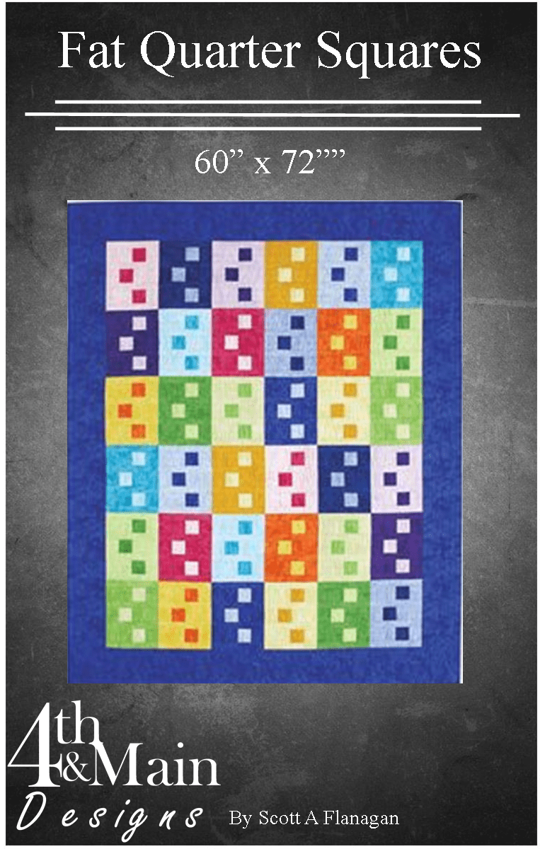 Fat Quarter Squares Pattern - Nebraska Quilt Company - PUB30235