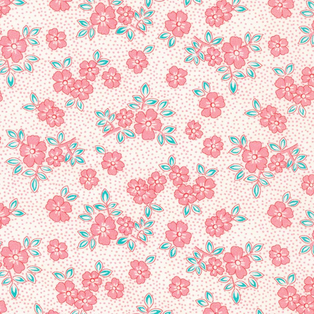 Flowerhouse: At the Cottage Spots Camellia - FLHD - 22079 - 122 - Robert Kaufman - Nebraska Quilt Company - F06359