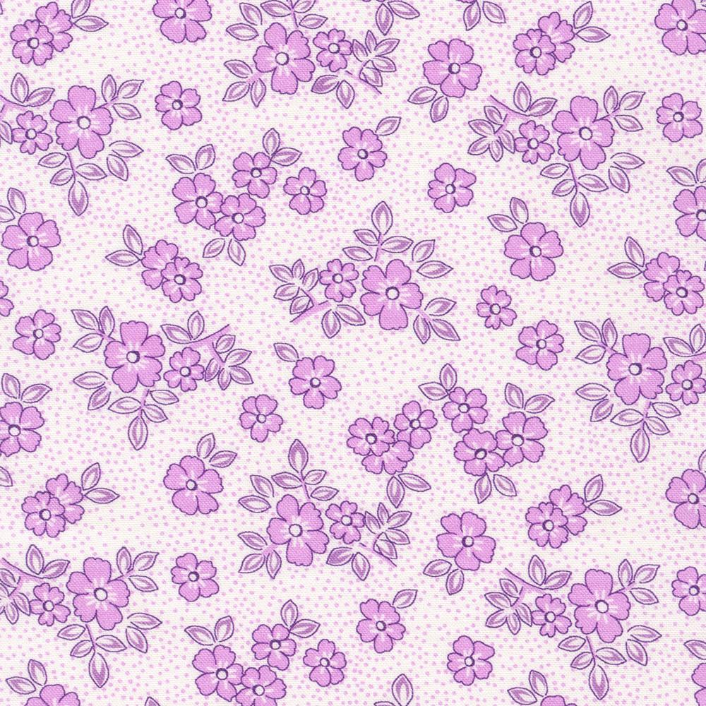 Flowerhouse: At the Cottage Spots Purple - FLHD - 22079 - 6 - Robert Kaufman - Nebraska Quilt Company - F06357