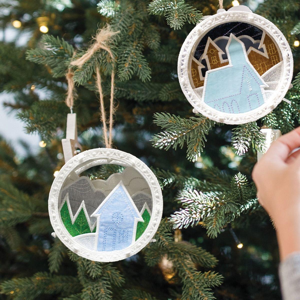 Freestanding Shadow Box Ornaments - Nebraska Quilt Company - PUB02057