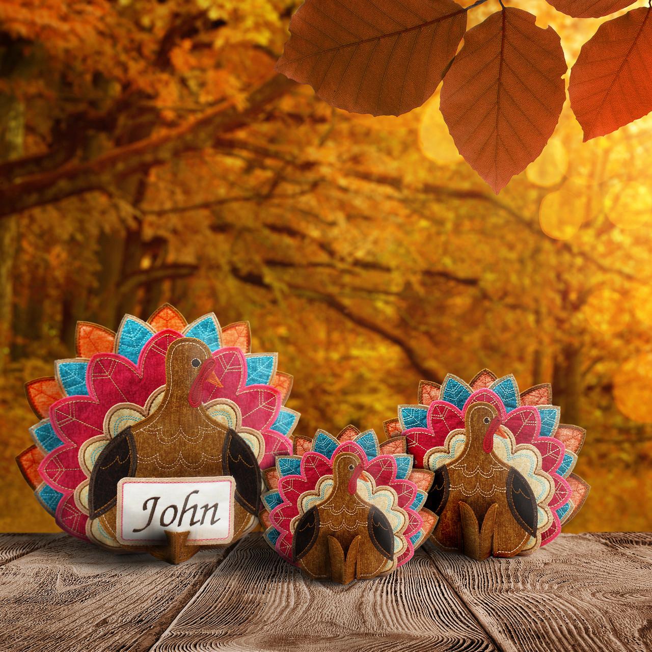 Freestanding Tabletop Turkey (CD) Digital Design - Nebraska Quilt Company - PUB01829