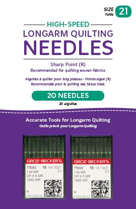 Handi Quilter High Speed Size 21 Sharp Point (R) Needles - 20 Count - Nebraska Quilt Company - AQM13252-2
