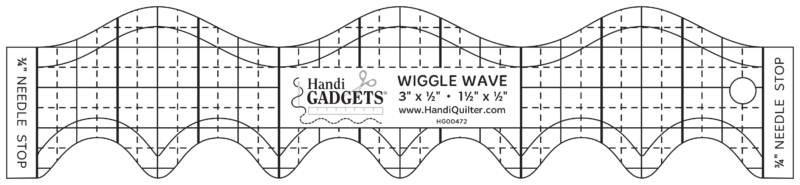 Handi Quilter Wiggle Wave Ruler - Nebraska Quilt Company - Handi Quilter Wiggle Wave Ruler