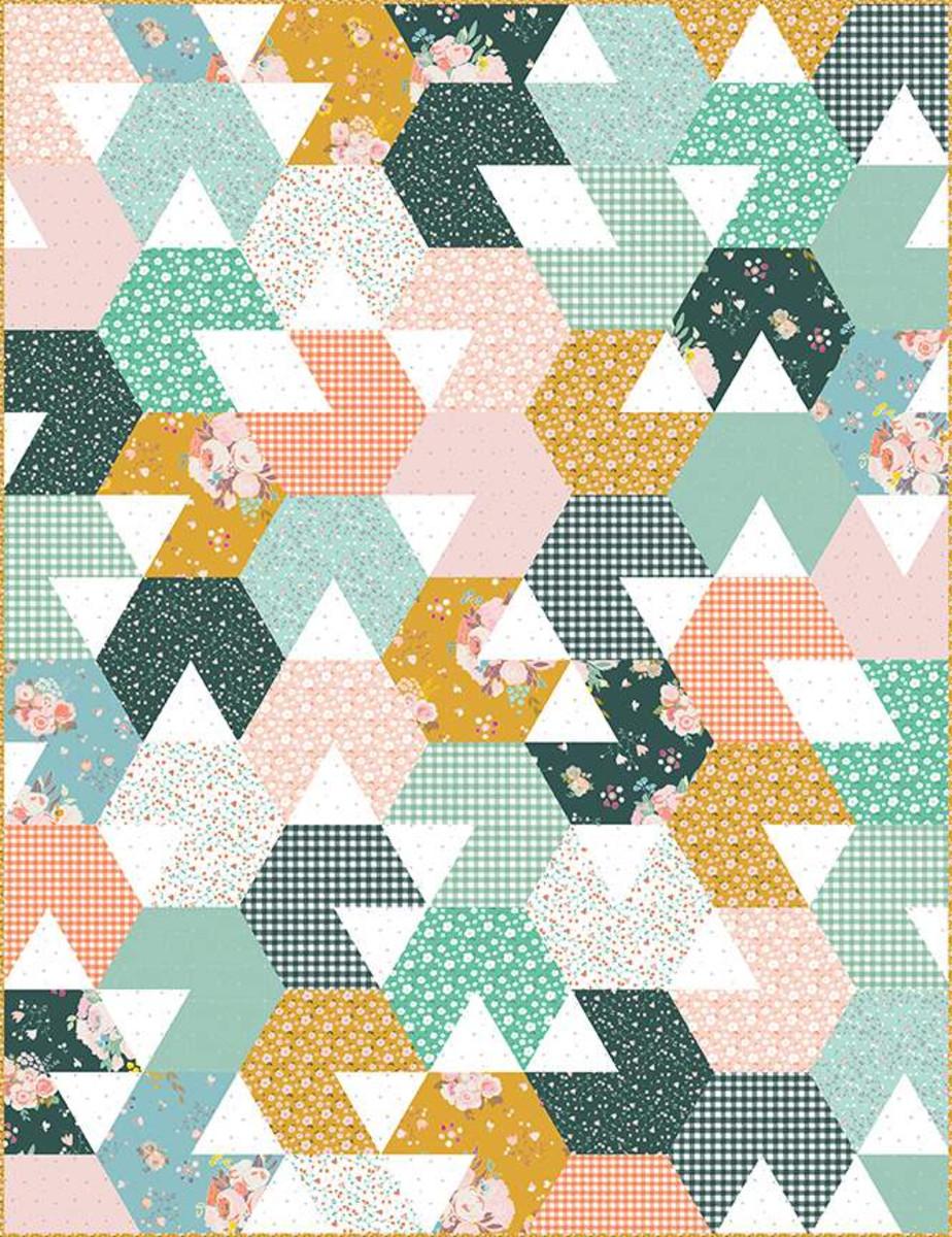 Hex is Gone Quilt Pattern - Nebraska Quilt Company - PUB02180