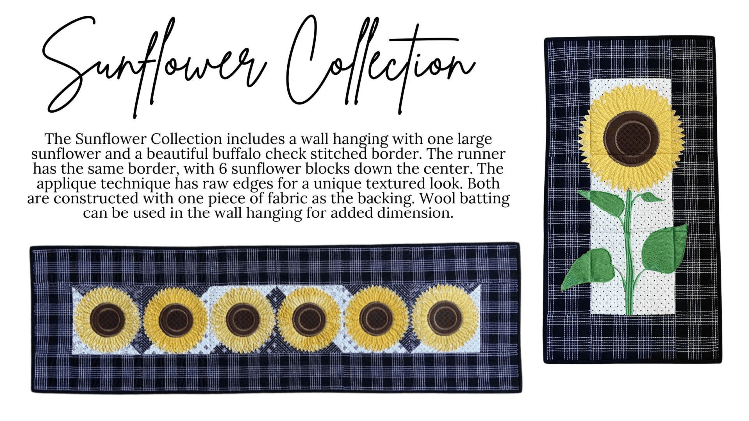 Hoopsisters Sunflower Collection USB - Nebraska Quilt Company - PUB03519