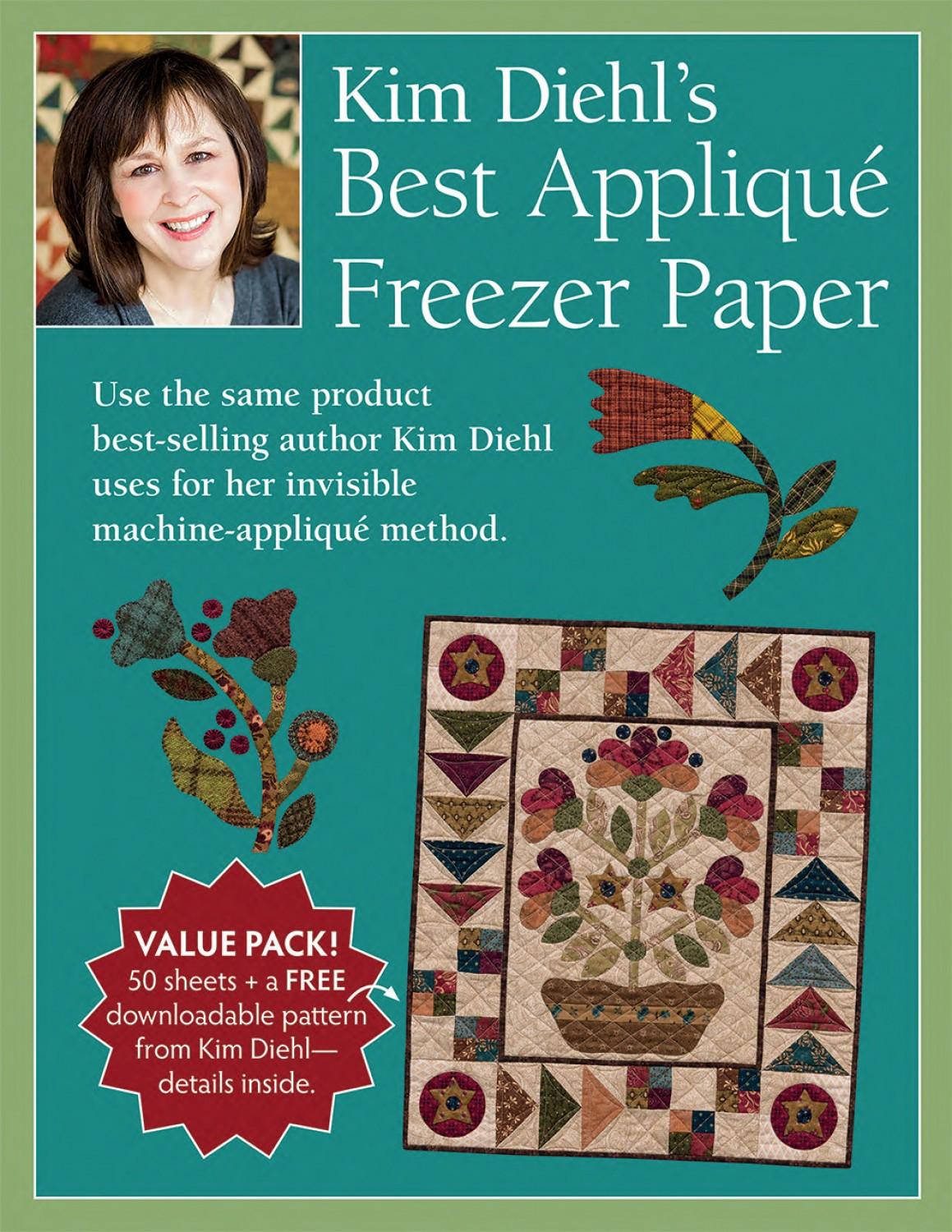 Kim Diehl's Best Applique Freezer Paper - Nebraska Quilt Company - N02391