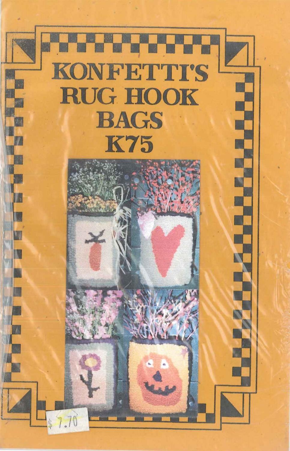 Konfetti's Rug Hook Bags Pattern - Nebraska Quilt Company - PUB20772