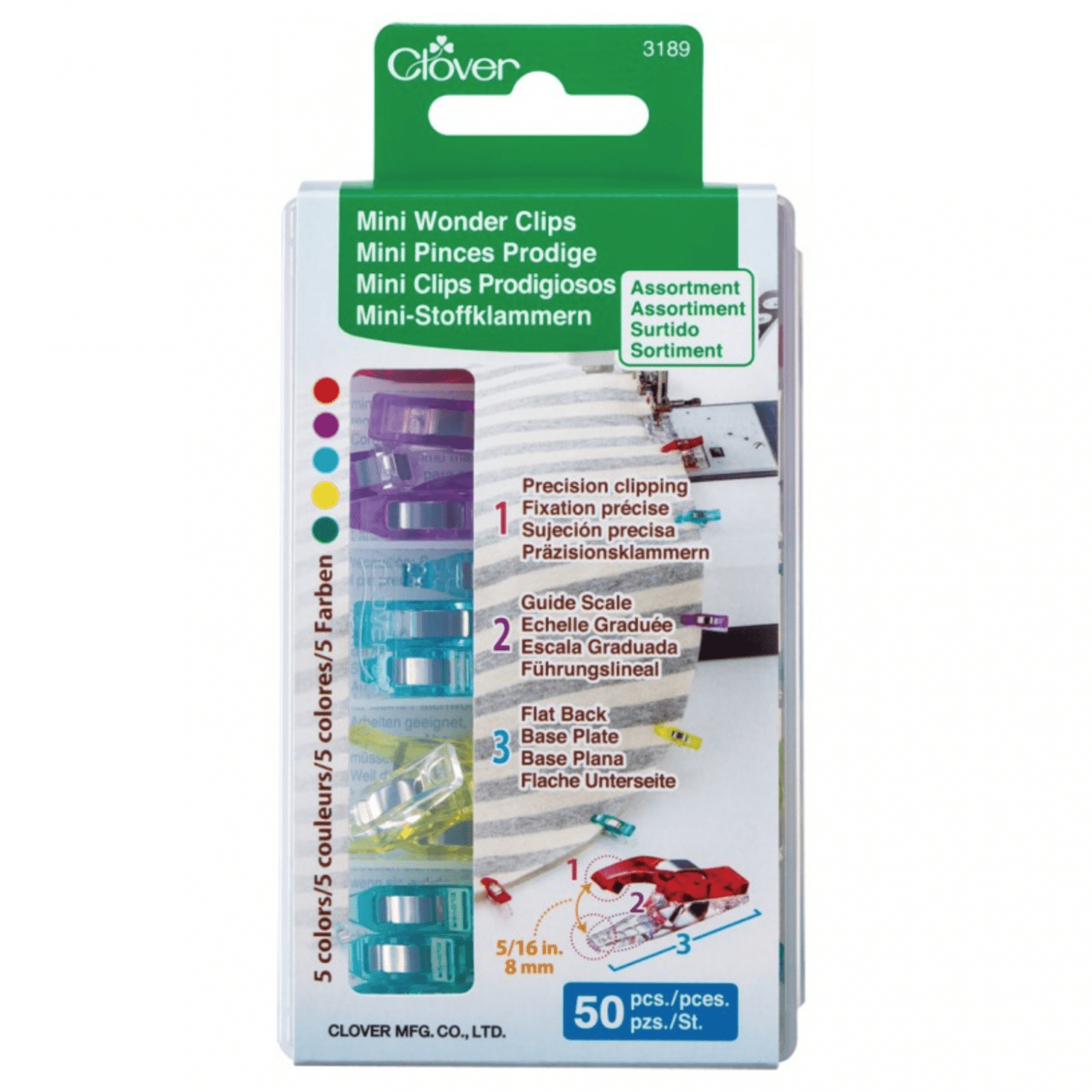 Mini Wonder Clips 50 Pieces - Nebraska Quilt Company - N15562