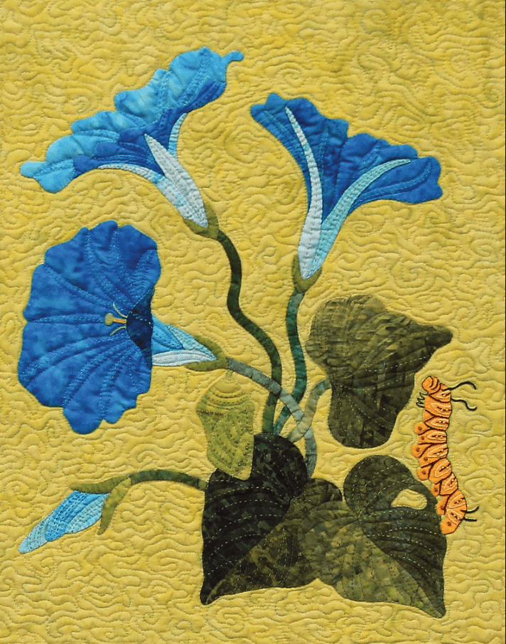 Morning Glory May Machine Embroidery Pattern - Nebraska Quilt Company - PUB19398