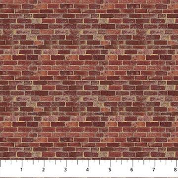 Naturescapes Bricks Red - 25503 - 24 - Northcott Fabrics - Nebraska Quilt Company - F05002