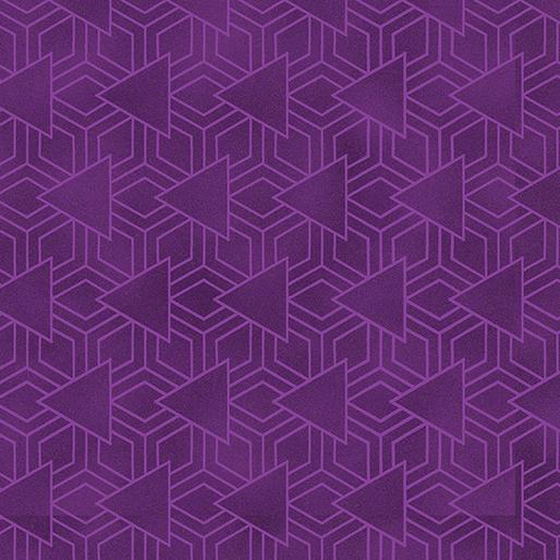 New Worlds Bermuda Purple - 16293 - 67 - Benartex - Nebraska Quilt Company - F09363
