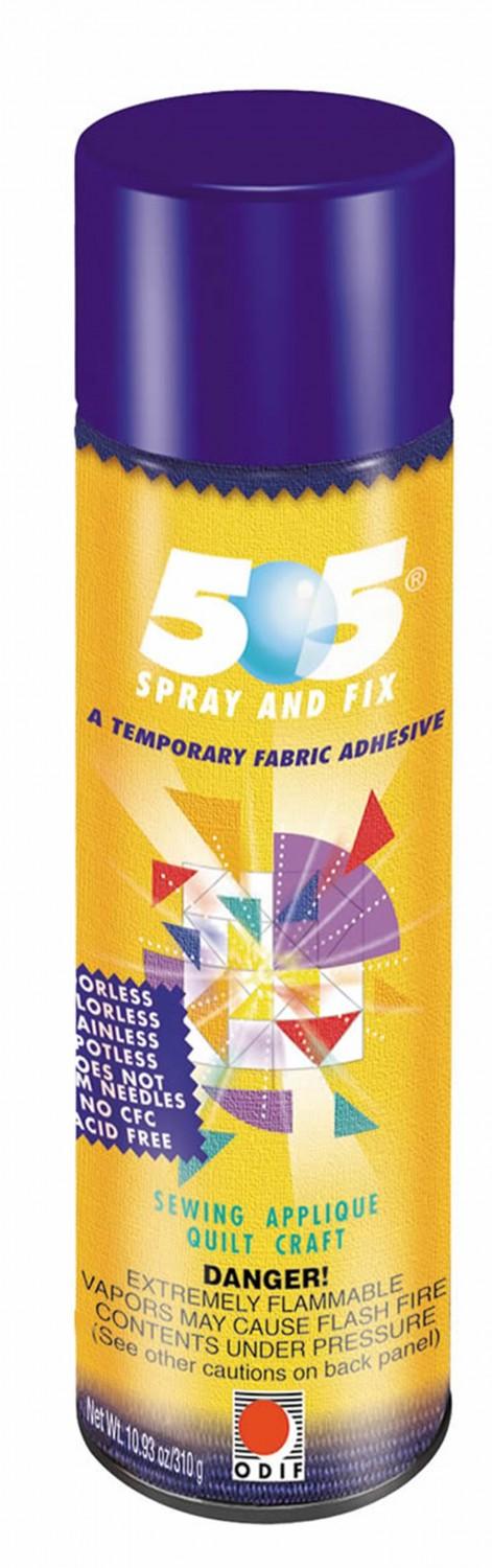 ODIF 505 Spray & Fix Temporary Repositionable Fabric Adhesive 14.7oz - Nebraska Quilt Company - N15565