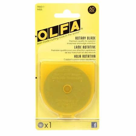 Olfa 60mm Replacement Rotary Blade - Nebraska Quilt Company - N00019