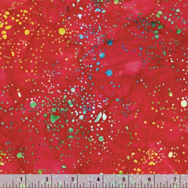 Paint Splatter PrimaryDark Pink - 859Q - 1 - Anthology Fabrics - Nebraska Quilt Company - F03003
