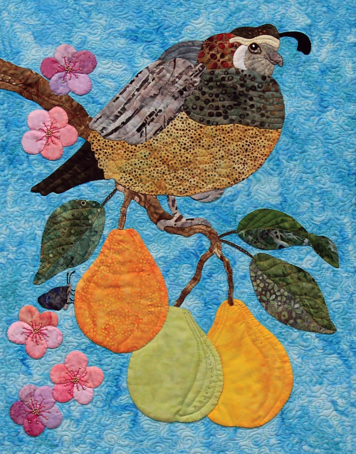 Partridge & Pear Tree December Machine Embroidery USB - Nebraska Quilt Company - PUB19392