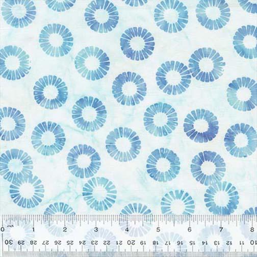 Periwinkle Glow Petal Wheels Cloud - 3494Q - X - Anthology Fabrics - Nebraska Quilt Company - F07629