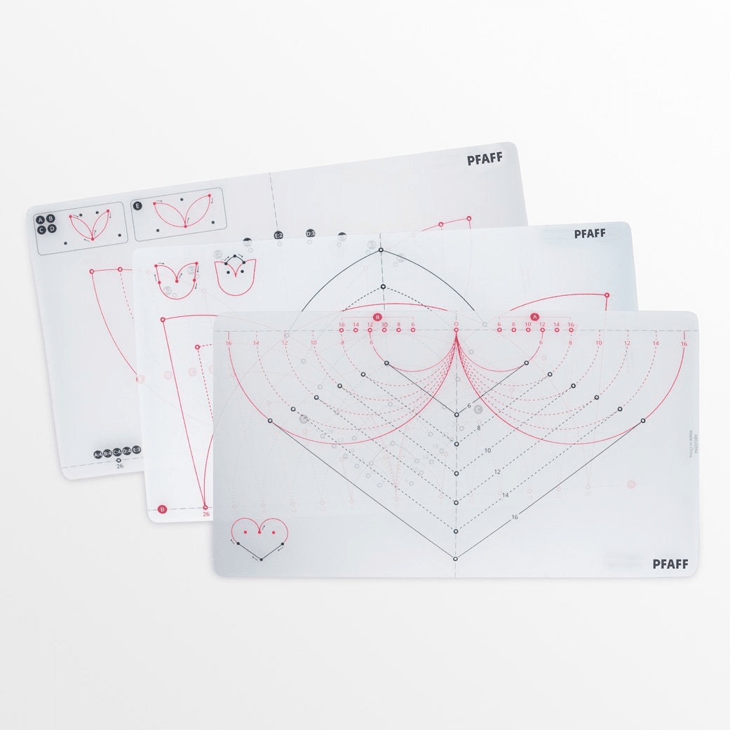 Pfaff Circular Attachment Templates 821371096 - Nebraska Quilt Company - A821371096