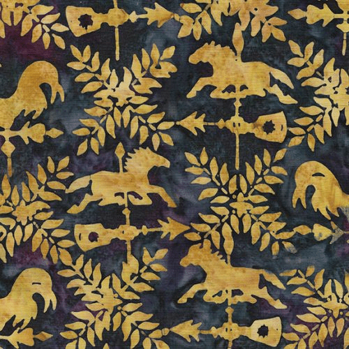 Prairie Dreams Weather Vanes Purple Lotus - 122234450 - Island Batik - Nebraska Quilt Company - F04248