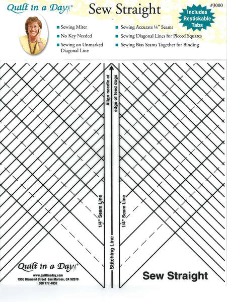 Quilt in a Day Sew Straight - Nebraska Quilt Company - N14832