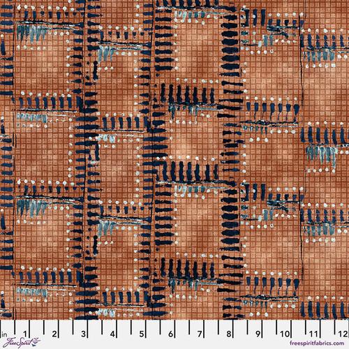 Rust & Bloom Rust - PWSS018.RUST - FreeSpirit Fabrics - Nebraska Quilt Company - F06034
