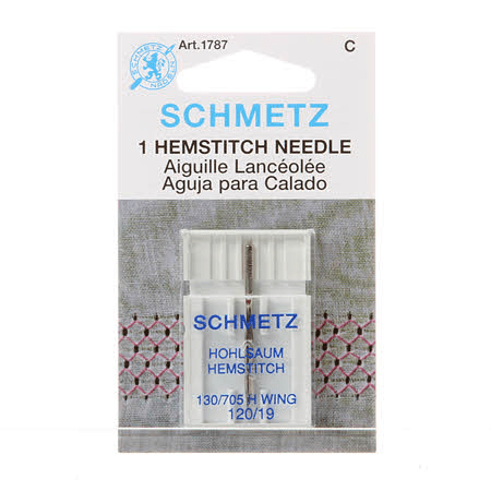 Schmetz Hemstitch / Wing Machine Needle Size 120 1ct - Nebraska Quilt Company - N11881