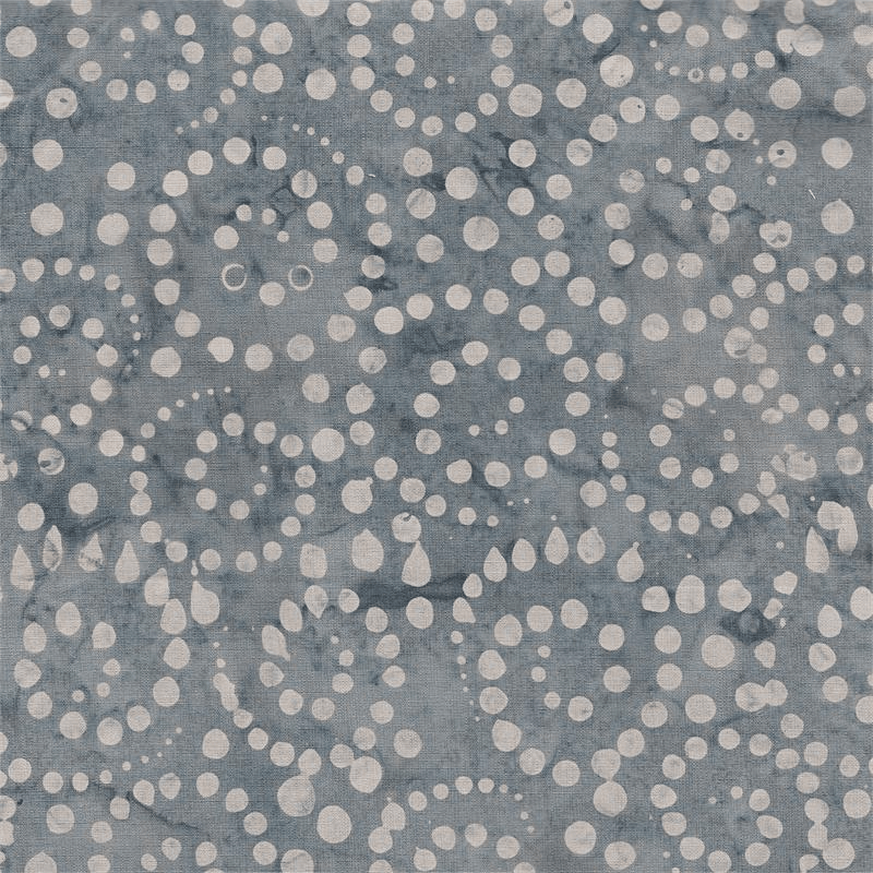 Shades of Grey Medium Grey Swirling Dots - 5726 - Batik Textiles - Nebraska Quilt Company - F08359