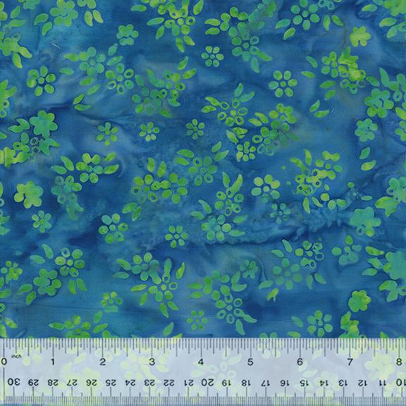 Soft Spring Batiks Petals Blue - 3409Q - X - Windham Fabrics - Nebraska Quilt Company - F06518