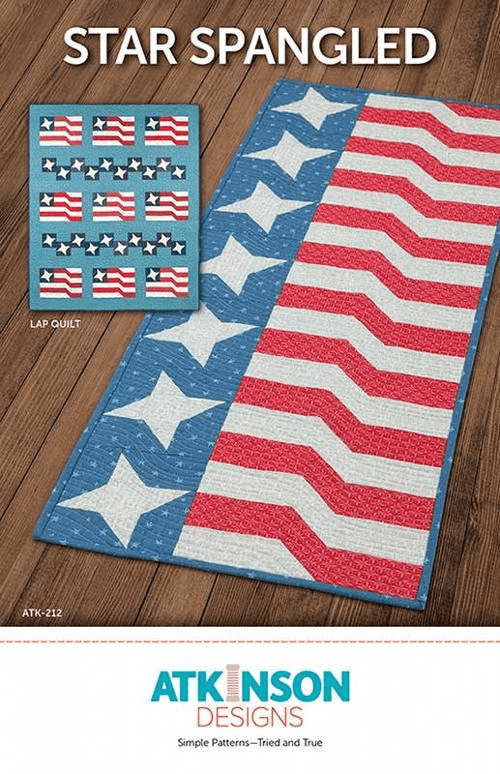 Star Spangled Quilt Pattern - Nebraska Quilt Company - PUB08054