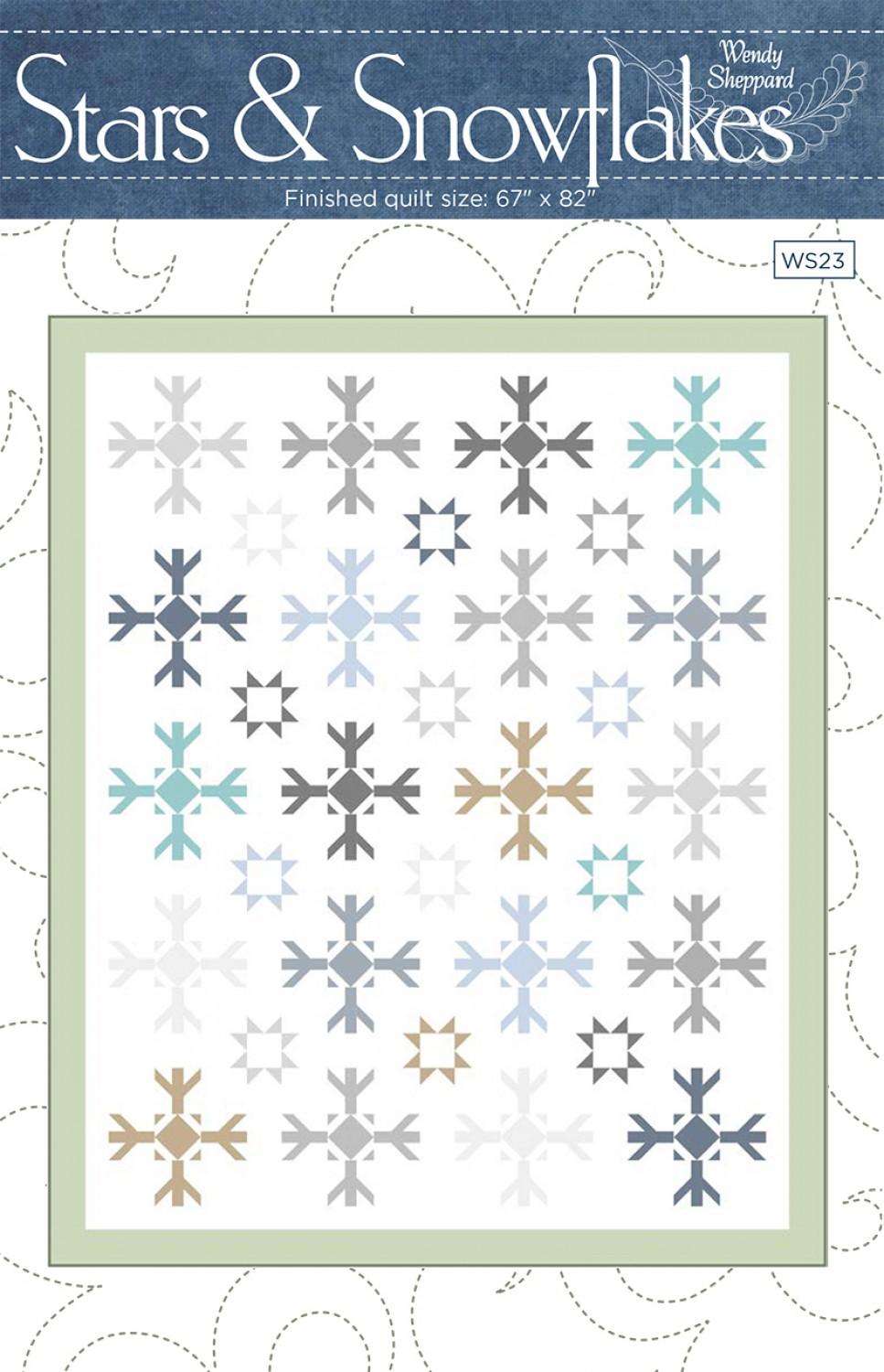 Stars & Snowflakes Pattern - Nebraska Quilt Company - Stars & Snowflakes Pattern