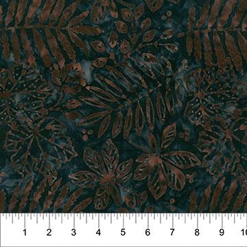 Tuscan Terrace Leaf Pile Soot - 80952 - 98 - Banyan Batiks - Nebraska Quilt Company - F05040