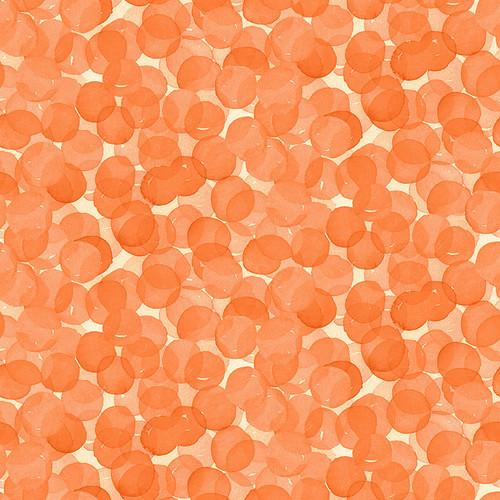 Whimsy Daisical II Orange Dots - 2872 - 33 - Blank Quilting - Nebraska Quilt Company - F06043