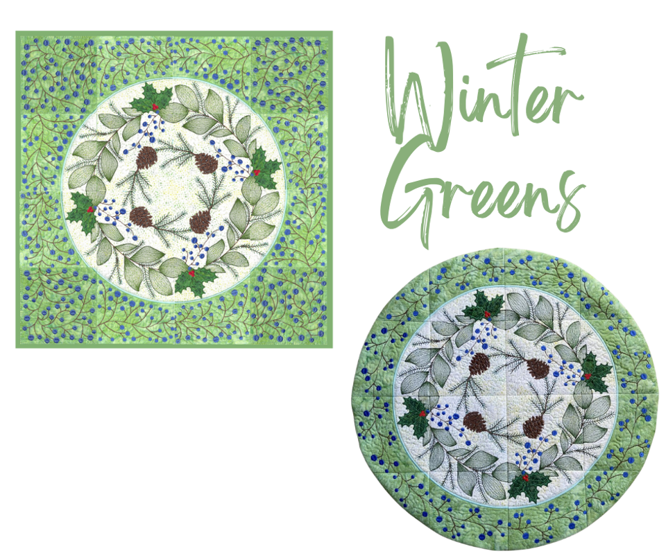 Winter Greens - USB - Nebraska Quilt Company - PUB08657