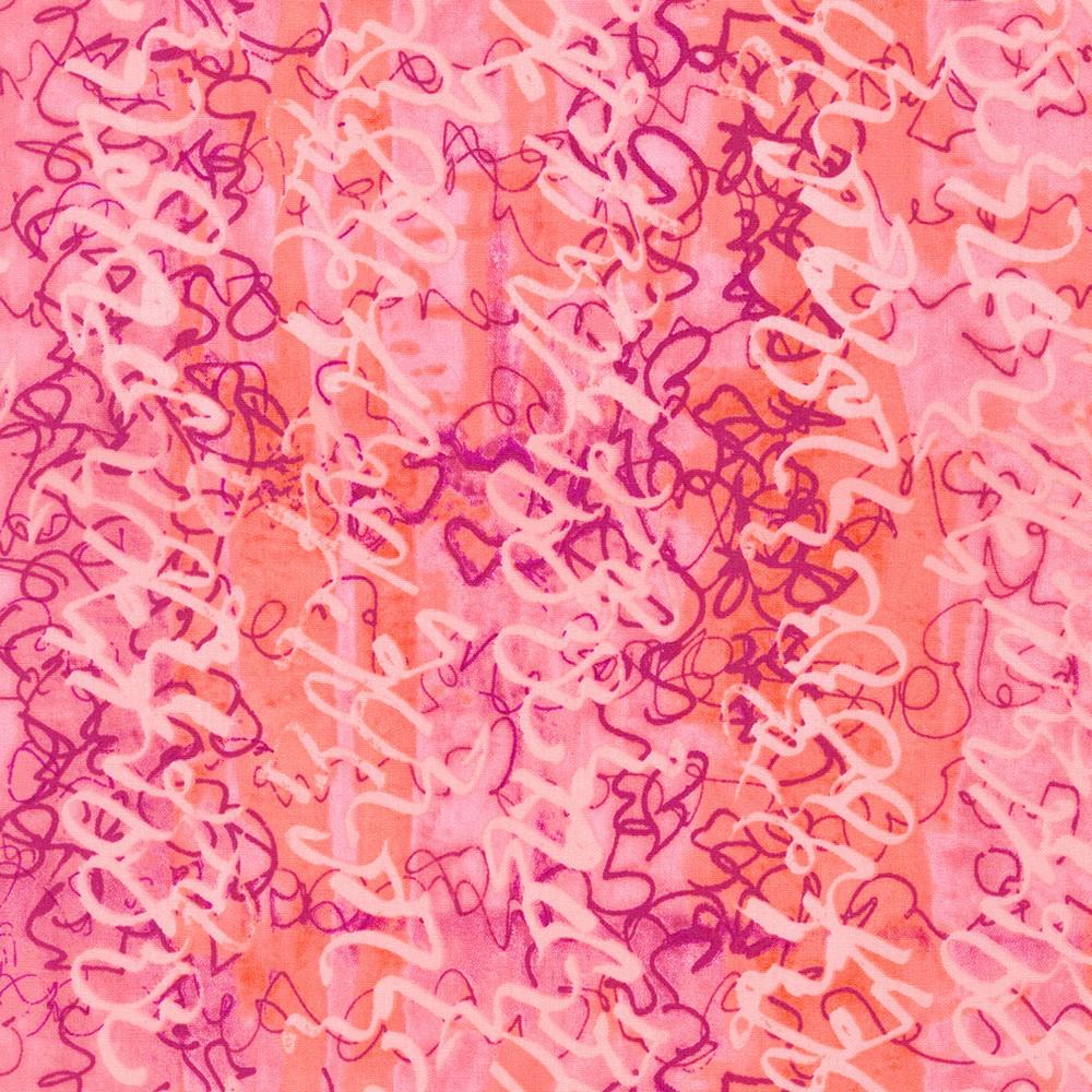 Wishwell: Storyboard Coral - ANJ - 22095 - 143 - Robert Kaufman - Nebraska Quilt Company - F06538
