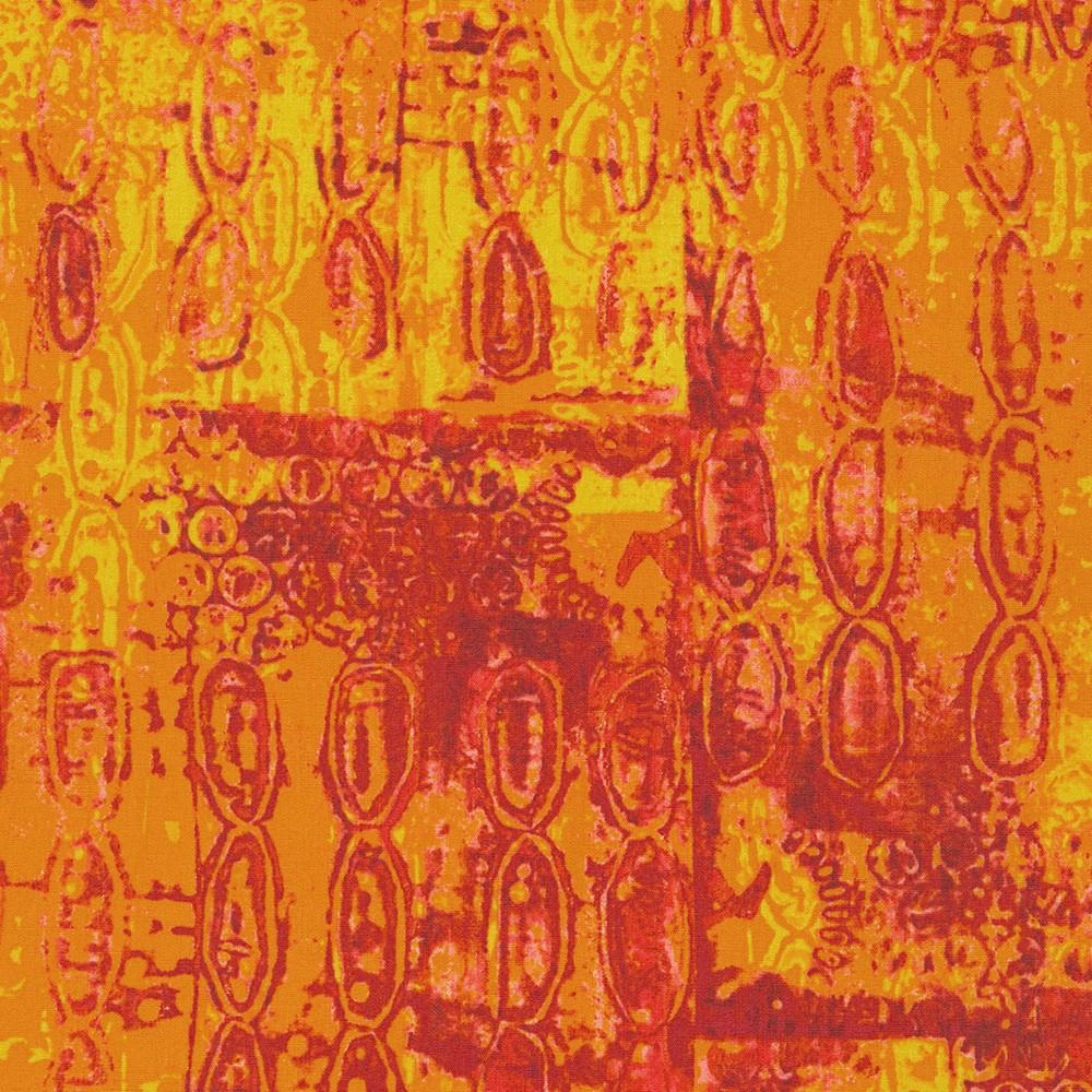 Wishwell: Storyboard Saffron - ANJ - 22098 - 141 - Robert Kaufman - Nebraska Quilt Company - F06554