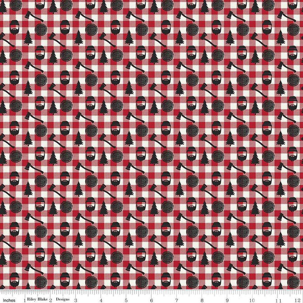 Woodsman Lumberjack Plaid Red - C13764 - RED - Riley Blake Designs - Nebraska Quilt Company - F06787