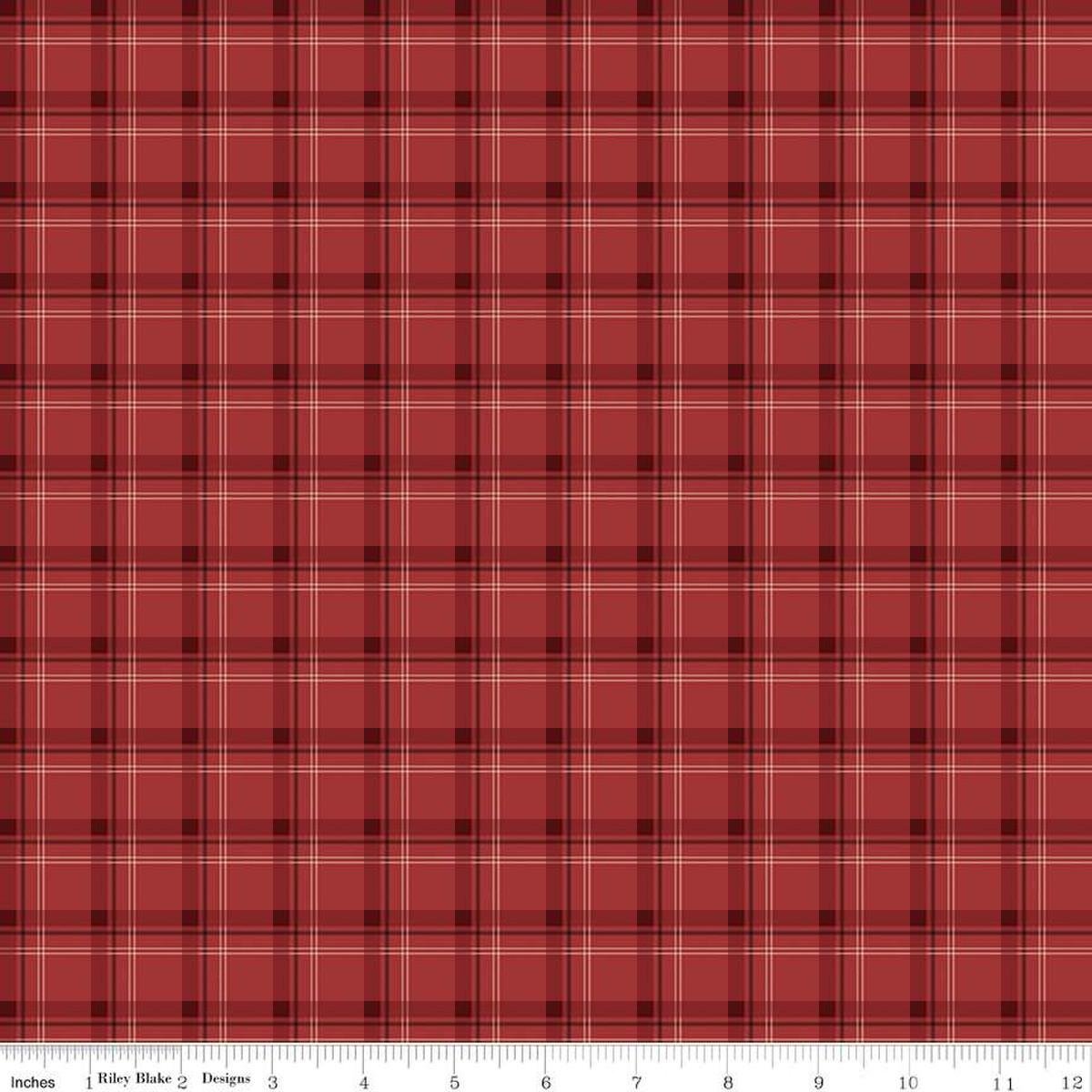 Woodsman Plaid Red - C13766 - RED - Riley Blake Designs - Nebraska Quilt Company - F06772