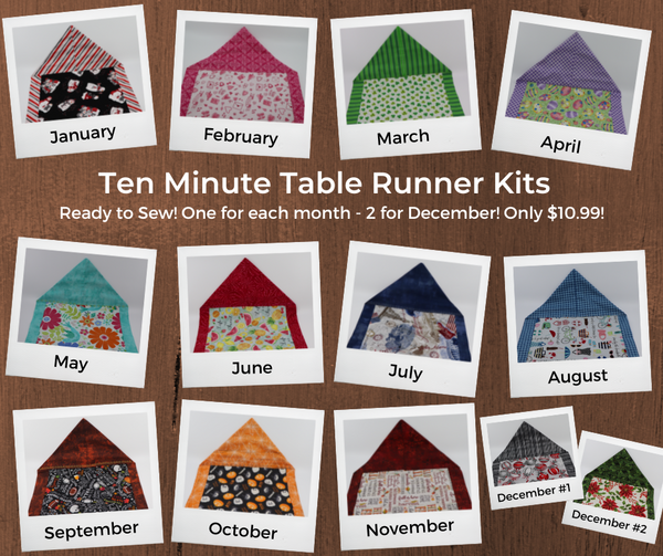Ten Minute Table Runner Kits and Tutorial