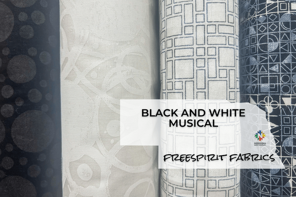 Black and White Musical by Freespirit Fabrics - Nebraska Quilt Company