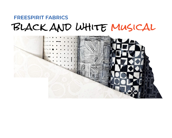 Black and White Musical from Freespirit Fabrics