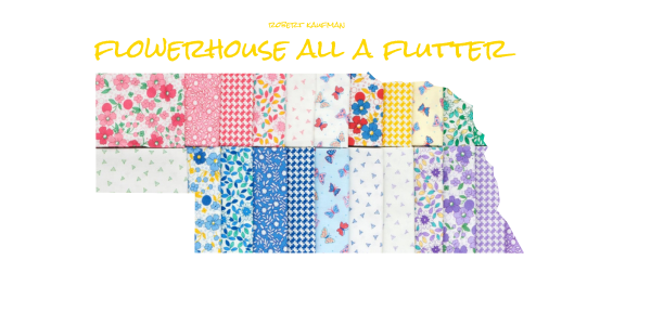 Flowerhouse All a Flutter from Robert Kaufman Fabrics - Nebraska Quilt Company