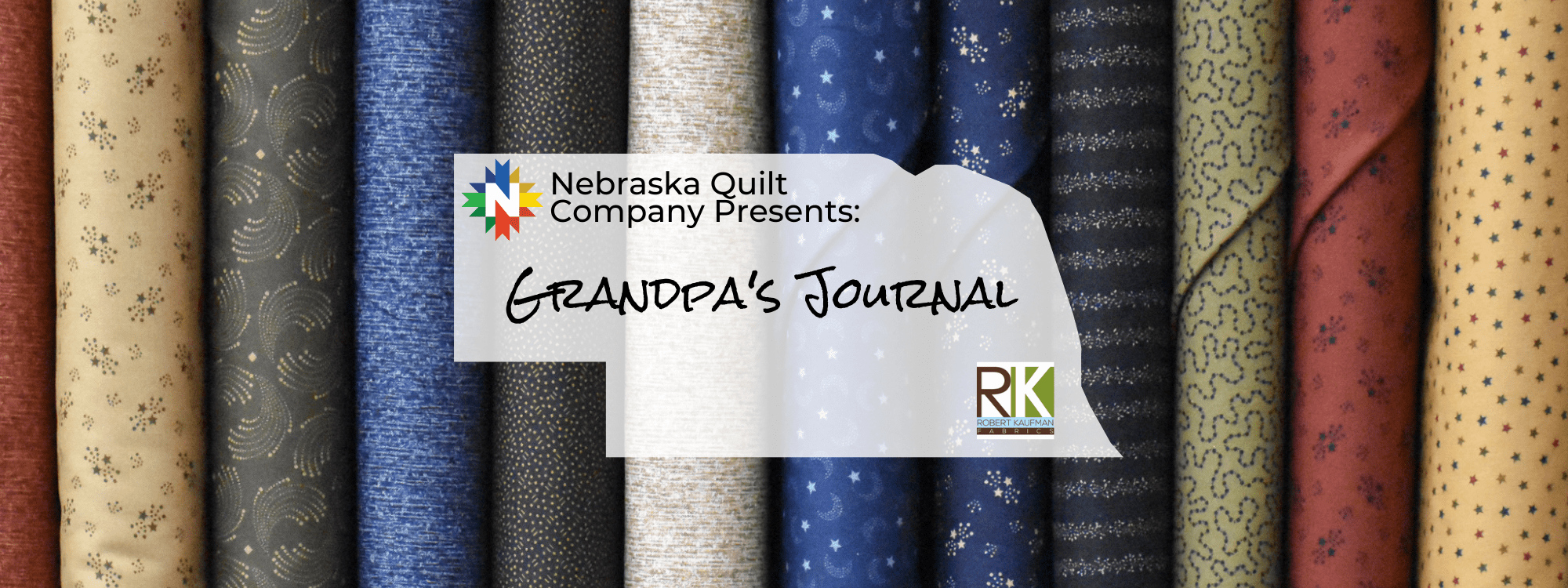 Grandpa's Journal by Robert Kaufman Fabrics - Nebraska Quilt Company