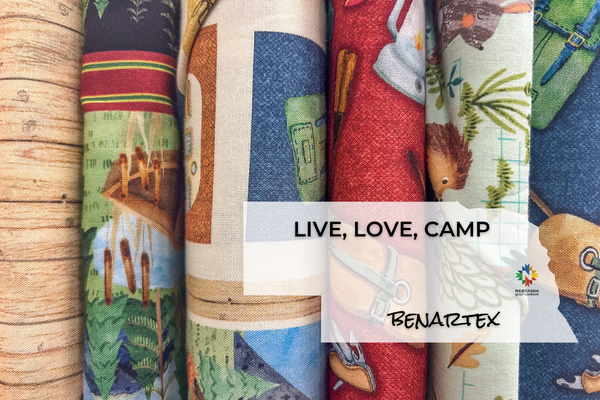 Live, Love, Camp by Benartex - Nebraska Quilt Company