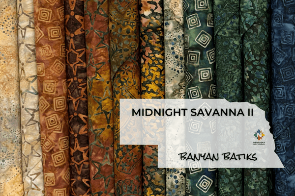 Midnight Savanna II by Banyan Batiks - Nebraska Quilt Company