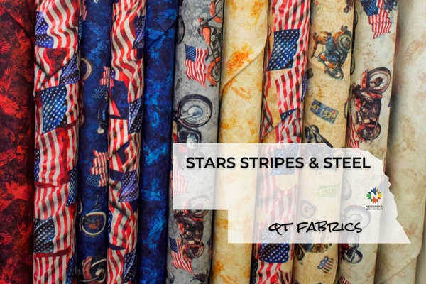 Stars Stripes & Steel by QT Fabrics - Nebraska Quilt Company